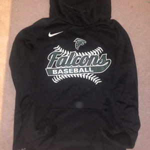 Nike storlek L - Vintage Nike hoddie bara testad men tycker den satt för tight eftersom den är väldigt liten i storleken 