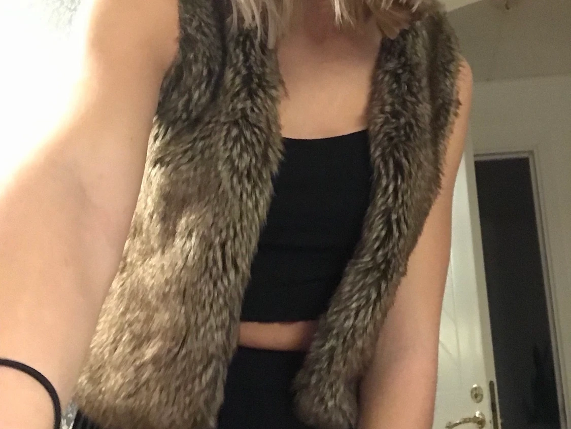 🤎Fake fluff väst🤎 - 90
