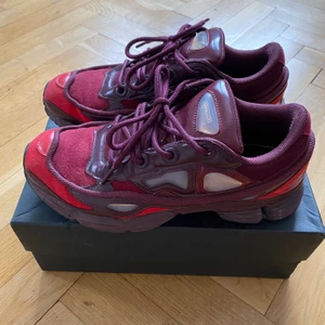 Raf Simons ozweego - Tja. Säljer dessa feta raf Simons ozweego. Köpta på slamjam i Milano. Lådan är lite tilltryckt eftersom jag flyttade i höstas. Skorna är annars helt felfria från större skador. Bara använda några gånger. Retail va typ 4000kr 