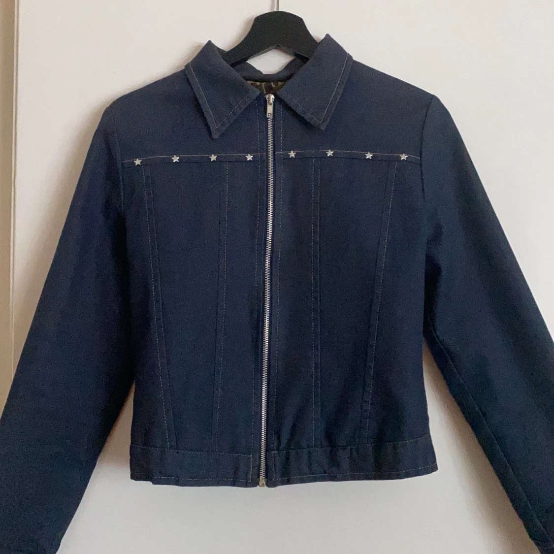 Croppad jeansjacka 2000 tal - 90