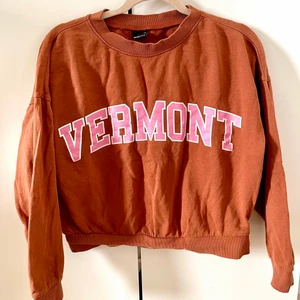 En brun sweatshirt  - En fin brun sweatshirt köpt från Gina Tricot. Har haft deb ett tag men inge haft någon användning för den därför väljer sälja den istället.