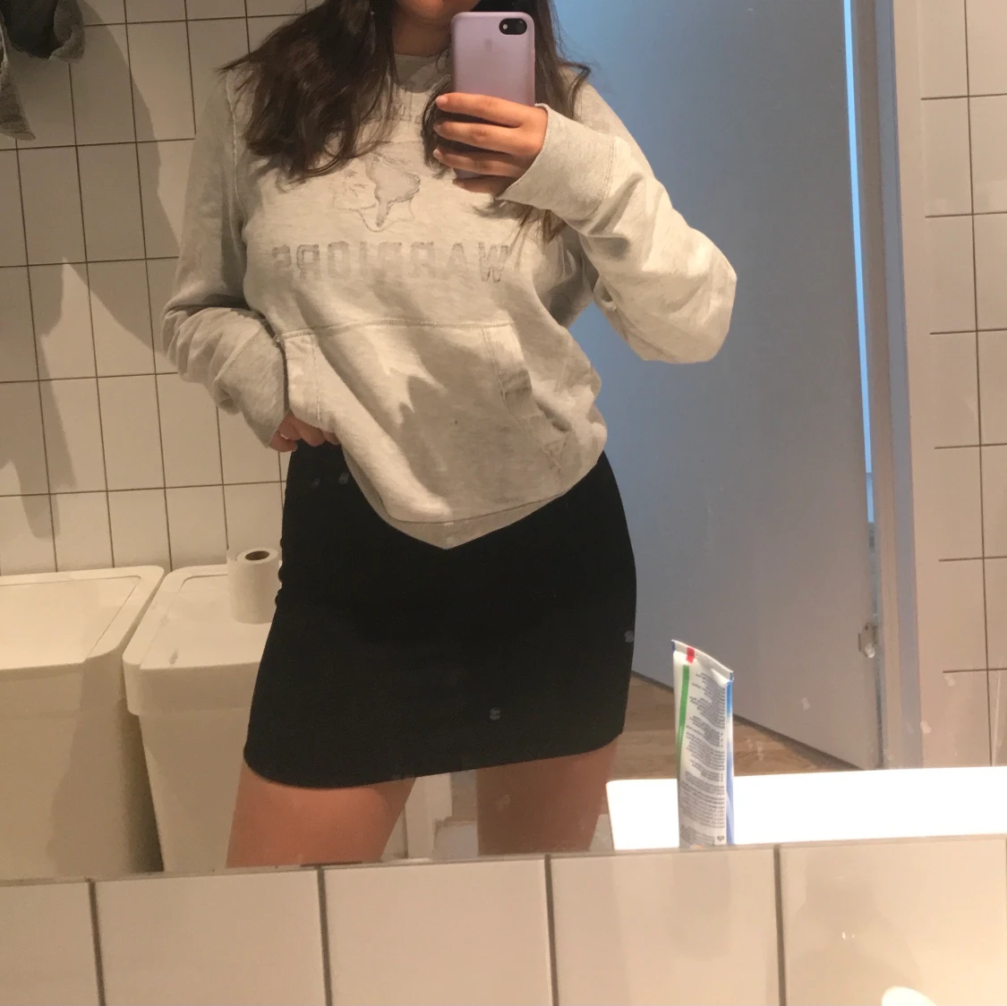 asnice svart basic kjol