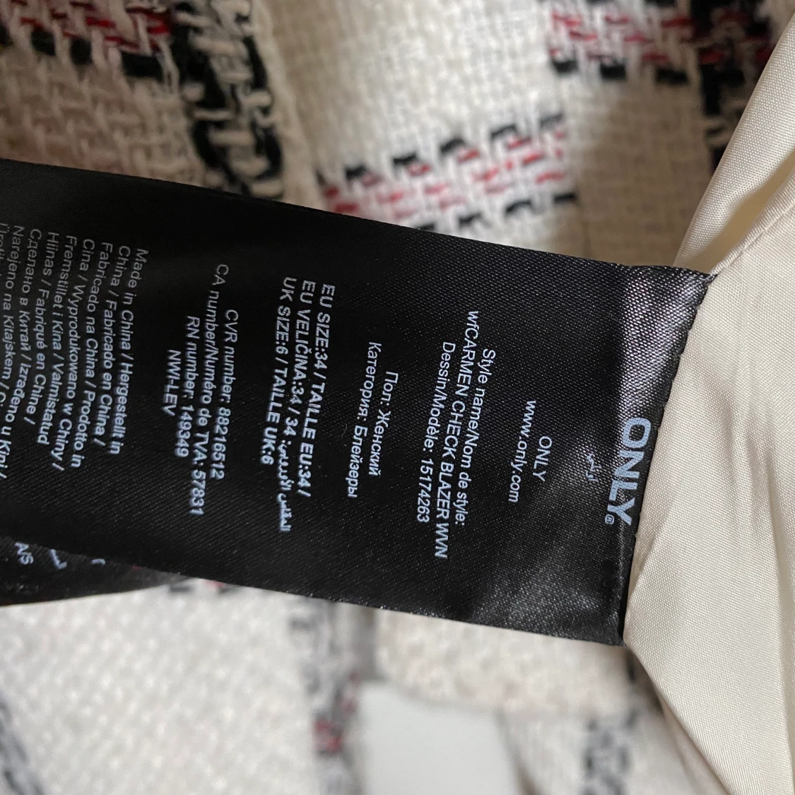 Rutig kavaj från ONLY - 91