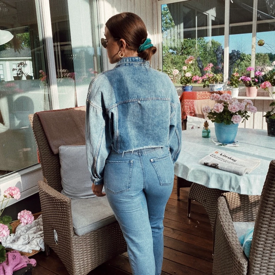 Cropped jeansjacka - 91