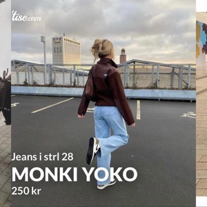 Monki yoko jeans - Populära jeans från monki. Sitter som en smäck, men har redan ett par så behöver inte dessa. Knappt använda, men tvättade. 