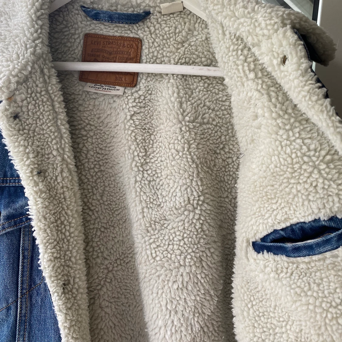 Levis jeansjacka med ull  - 91