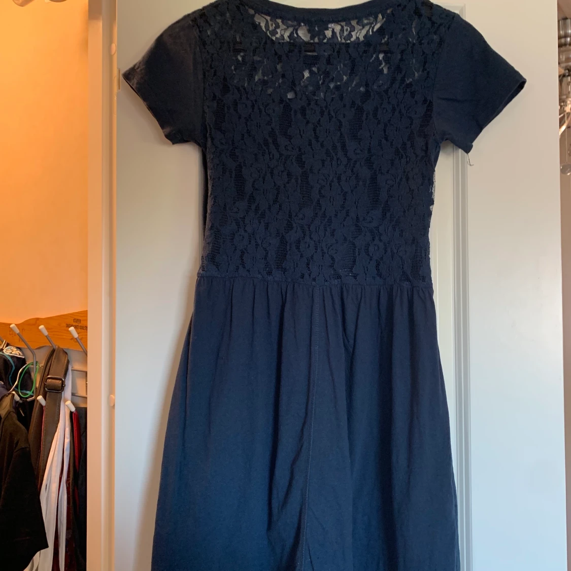 Marinblå klänning - 90