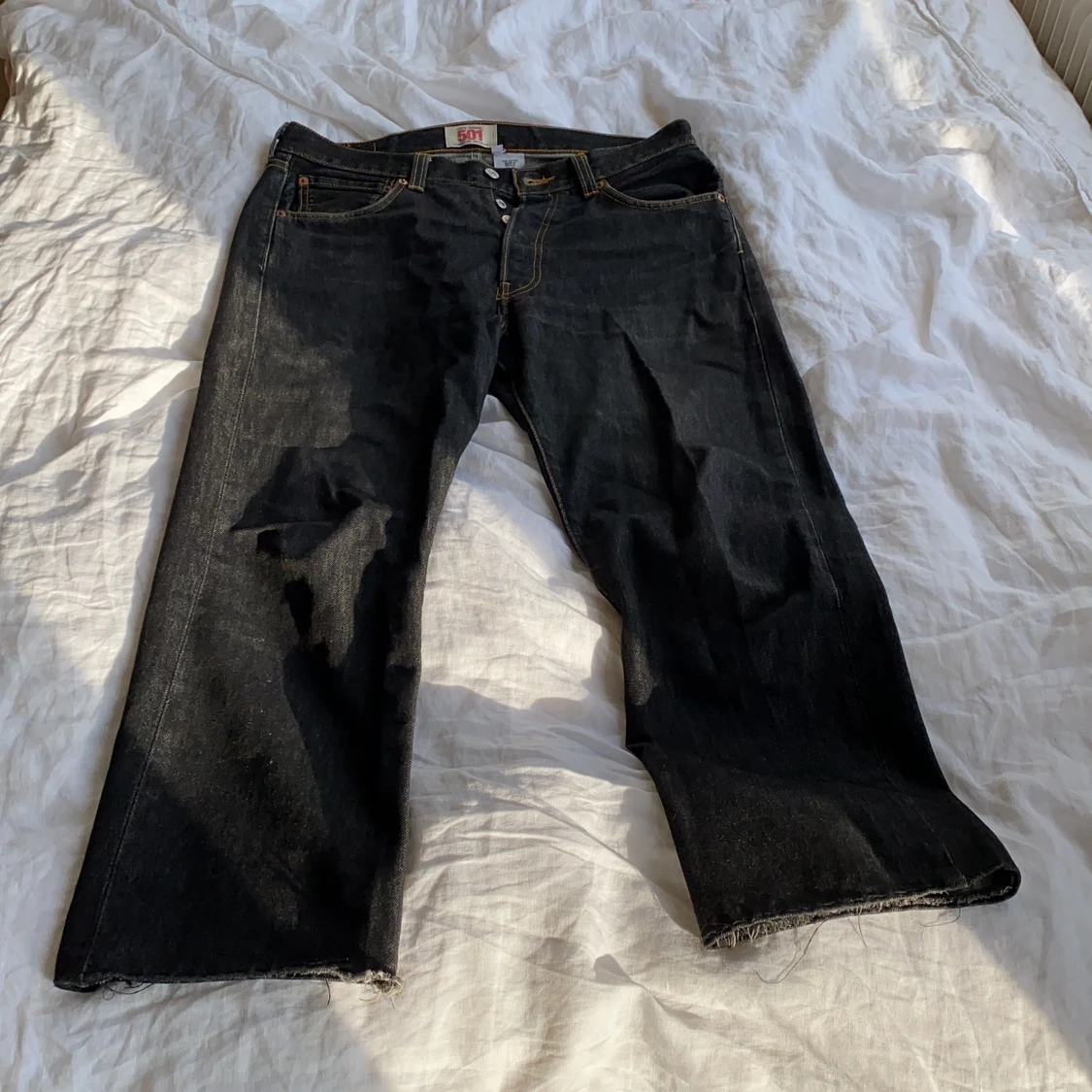 Levi’s 501, uppsydda i storlek 33/30
