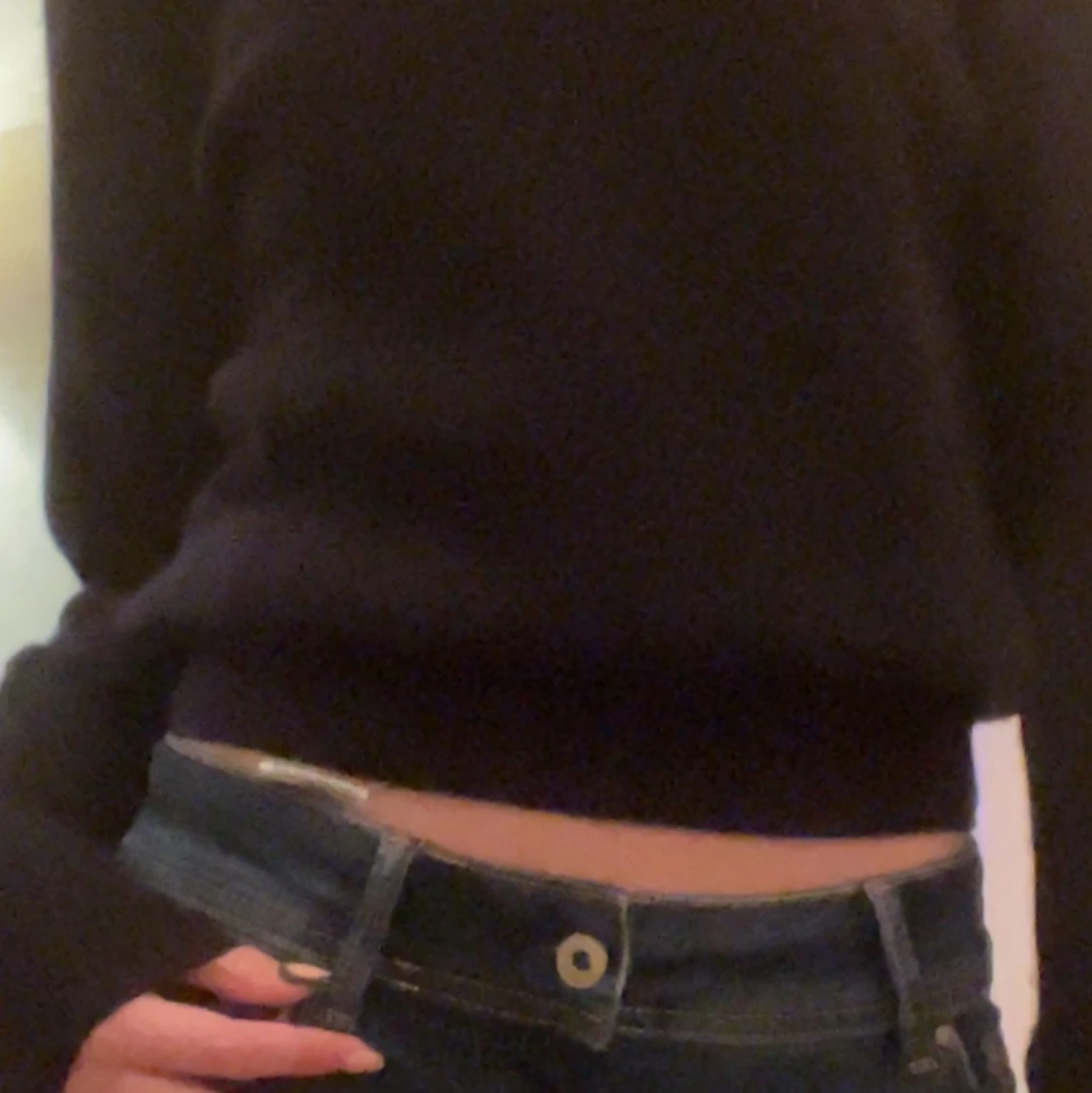 Svart stickad tröja 