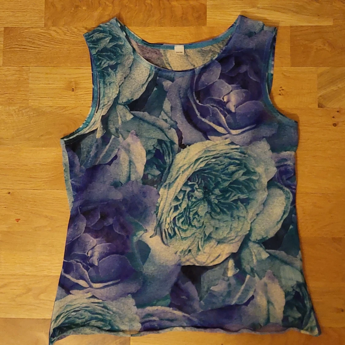 Mesh topp med mönster stk S - 90