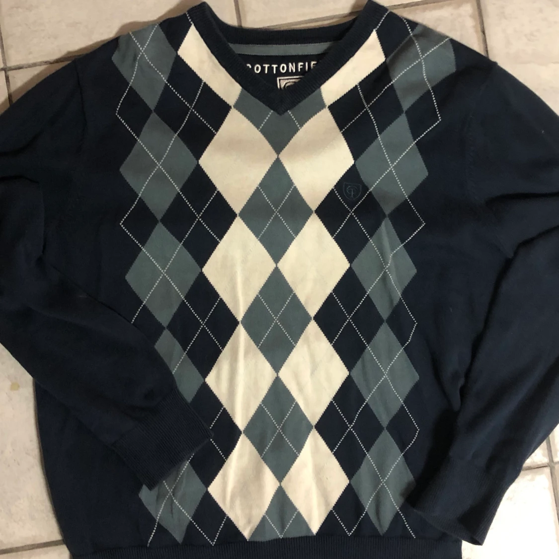 Rutig tröja - 90
