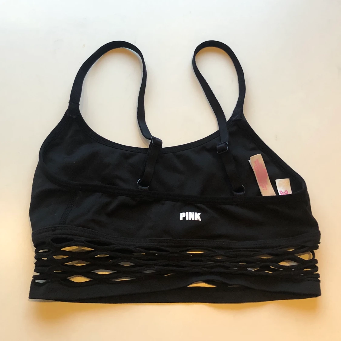 victorias secret pink, bh / topp fishnet - 90