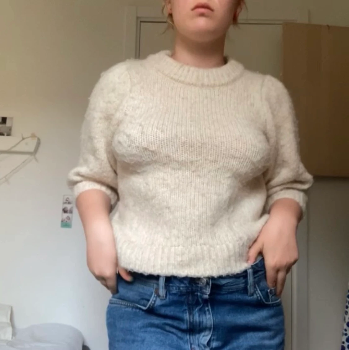 stickad tröja - 90