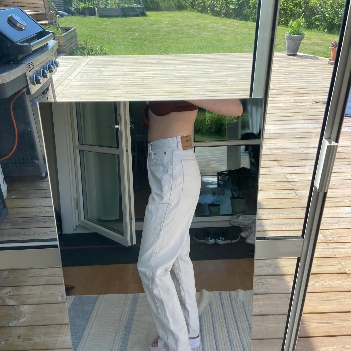 Vita supersnygga jeans - 91