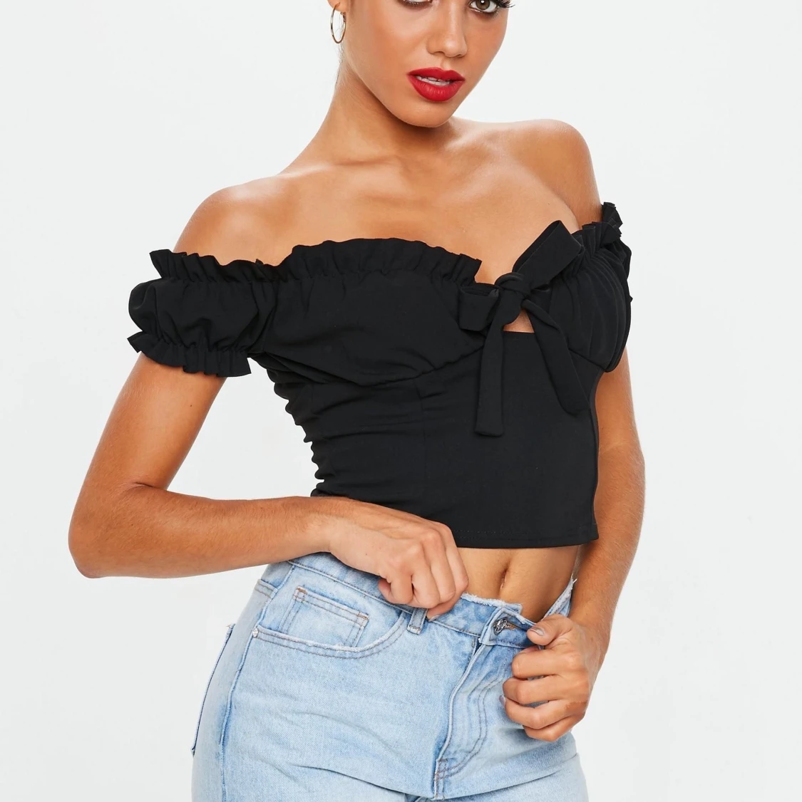 missguided milkmaid top