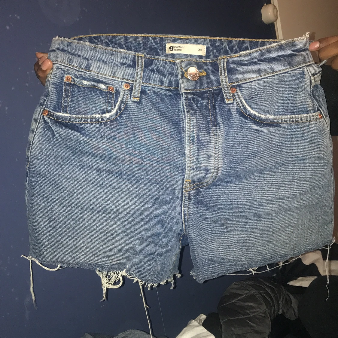 Short från Gina ljus blåa 