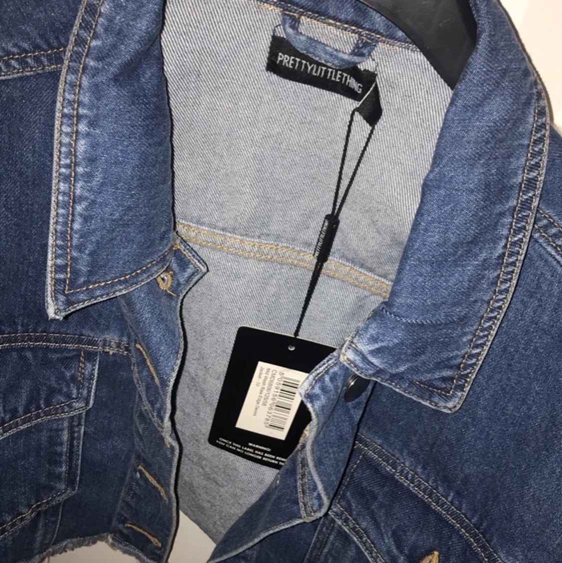 Ny cropad jeansjacka - 90