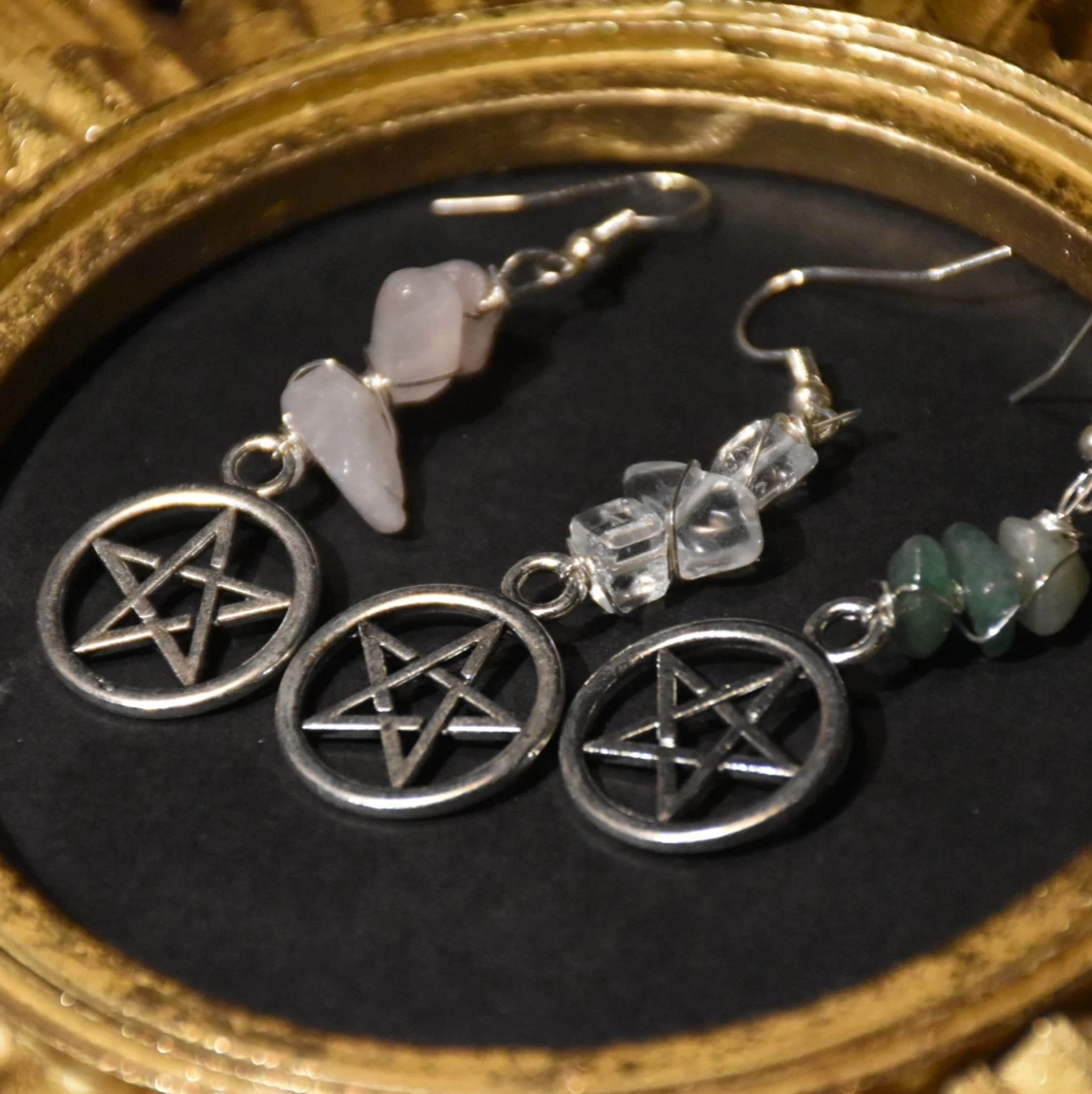 Pentagramörhängen  - 91