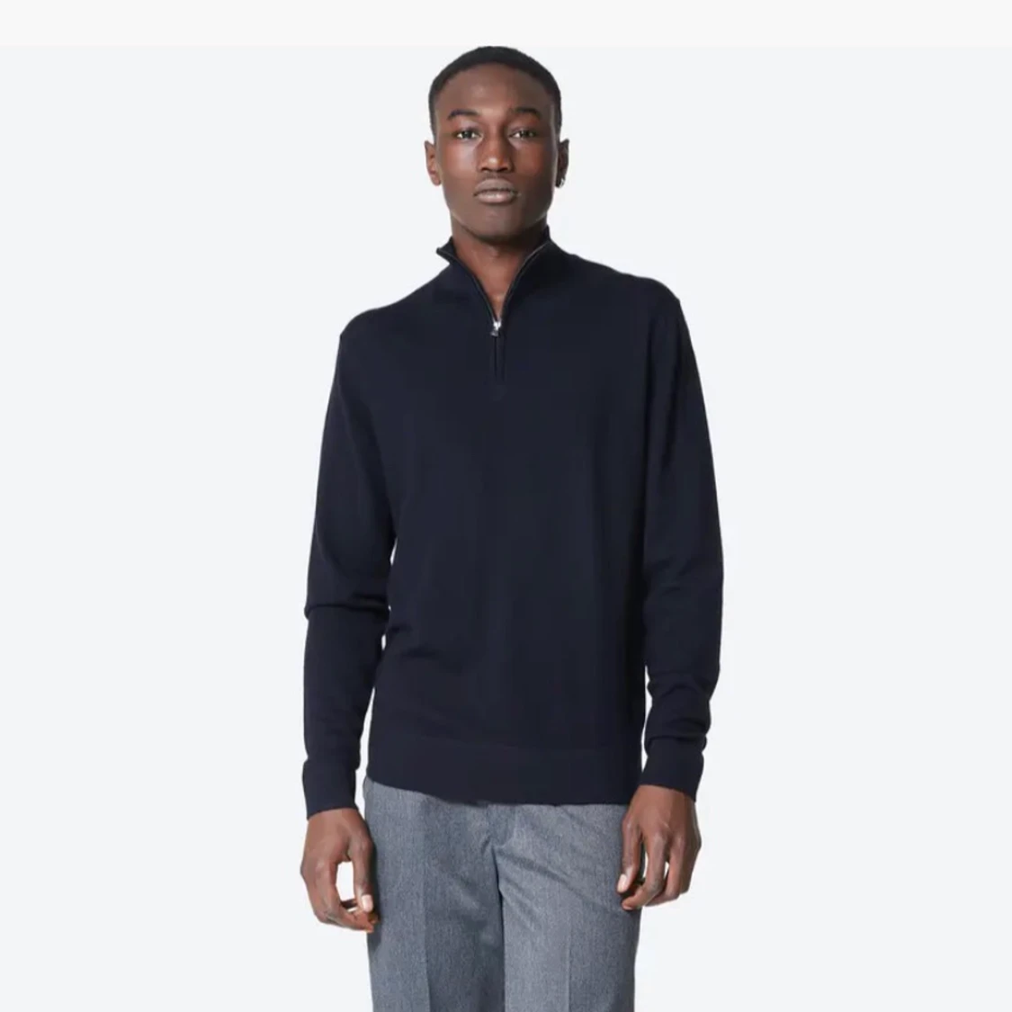 Mörkblå Halfzip från These Glory Days - 90