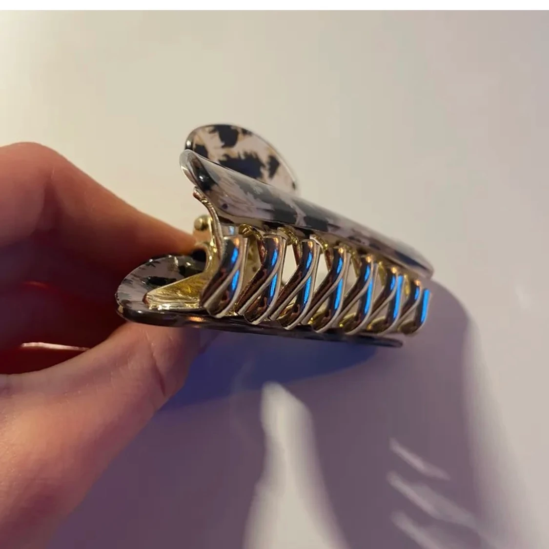 Leopard hårklämma - 90