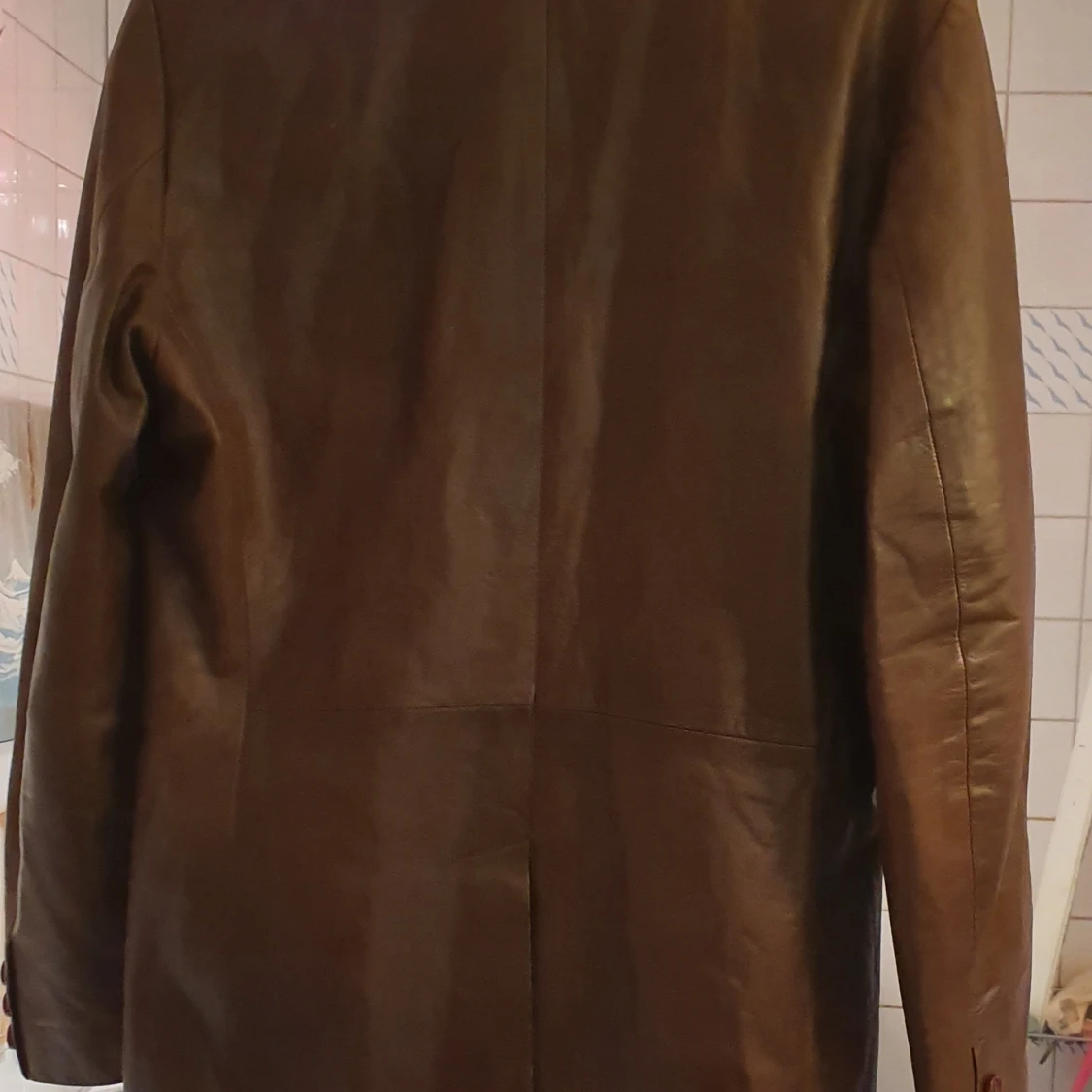 En åkt hollies leather jacka  - 90