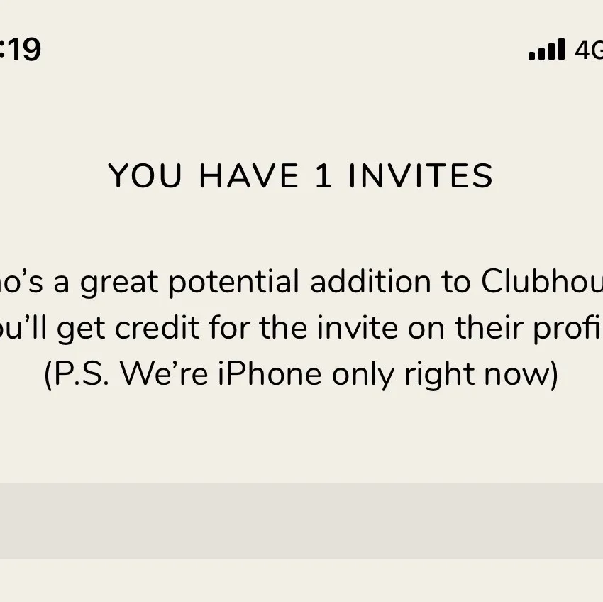 Säljer min sista clubhouse invite, budgivning sker i kommentarsfältet 🤍💜. Övrigt.