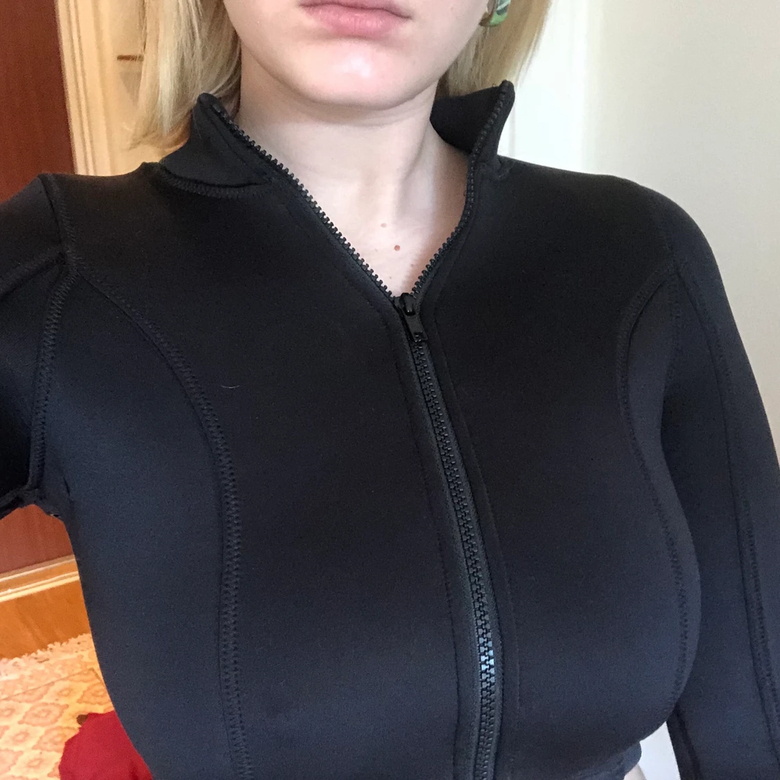 Svart långärmad topp  - 90