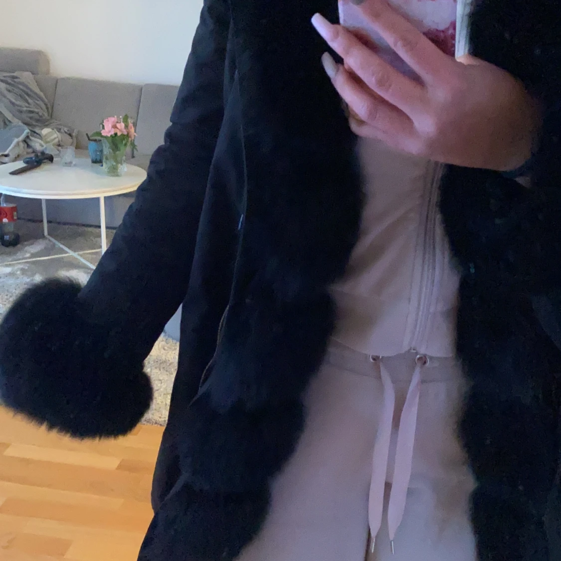 Parka jacka med päls  - 91