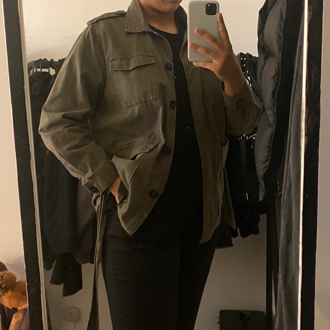 Militärgrön jacka - 90