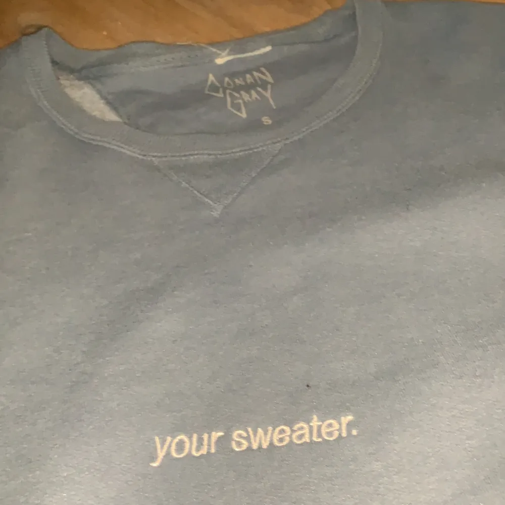 Blå jättemysig conan gray sweatshirt, nypris: 600. Säljer denna på grund av fel storlek, använd ca 3 gånger. Budgivning i kommentarerna. Köpt för ca 3 månader sedan 💕. Hoodies.