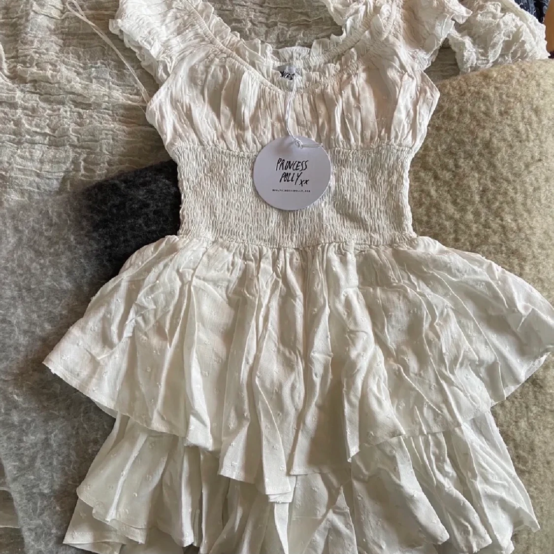 Vit studentklänning - 90