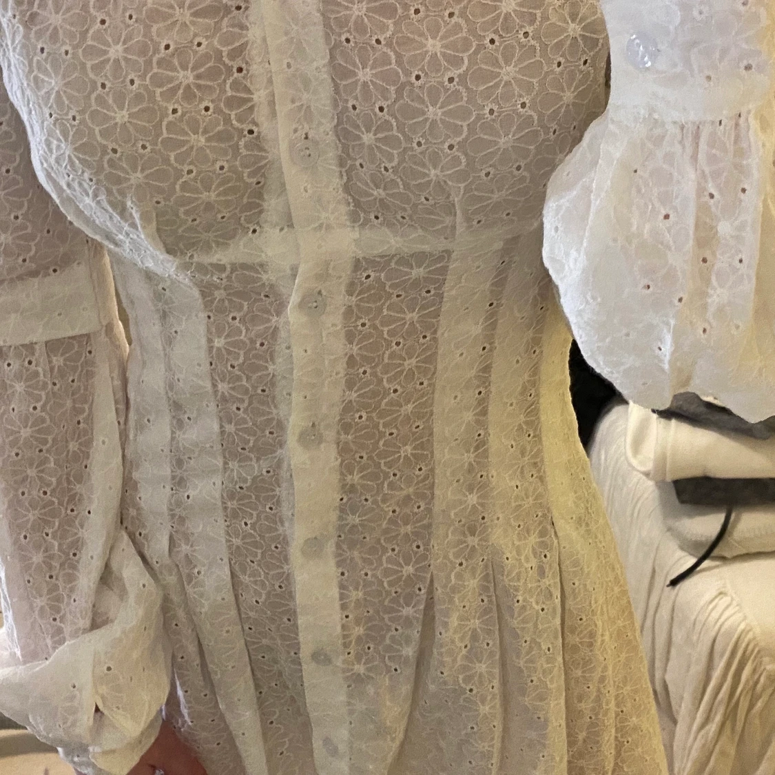 Vit studentklänning - 90