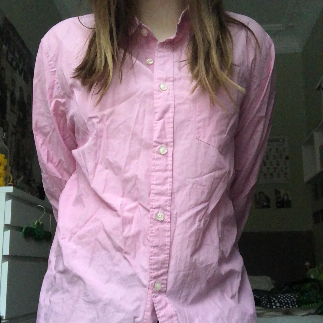 Söt rosa skjorta - 90
