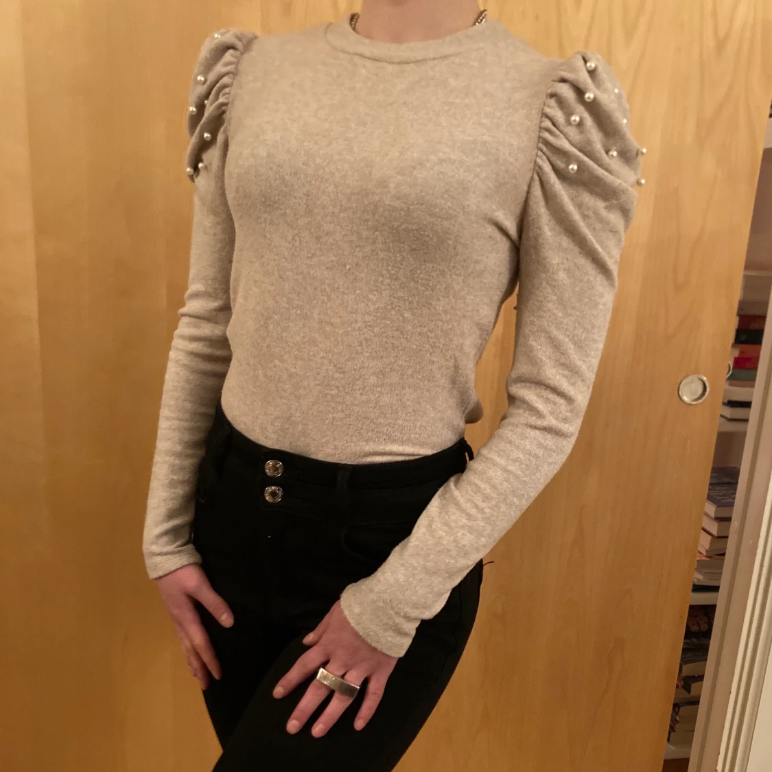 Zara soft and classy pearl sweater 