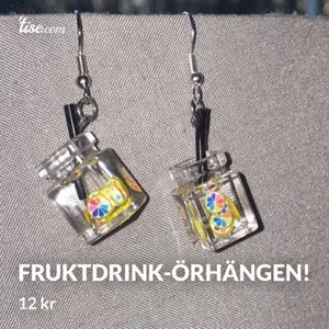Fruktdrink-örhängen! - Fruktdrink-örhängen gjorda utav mig Ellen!                                  12 kr + 13 kr frakt!                                                                 (KÖP 4 PAR= FRAKTFRITT!) ❤️