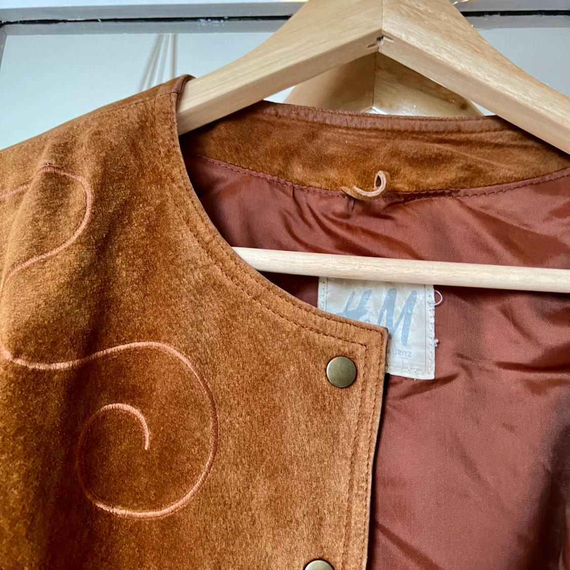 Brun mockajacka vintage  - 91