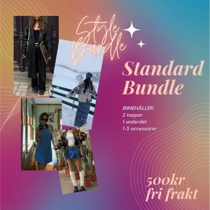 STYLE BUNDLE - Vill du ha fräscha outfits och vet inte var du ska börja? Eller har dina secondhandbutiker dåligt utbud? Då är detta något för dig! Dessa bundles är helt anpassat efter dig, vi lägger ner mycket tid och energi för att du ska få en så prisvärd och snygg bundle som möjligt! Vidare info finns på sista bilden, ser fram emot att styla er! <3