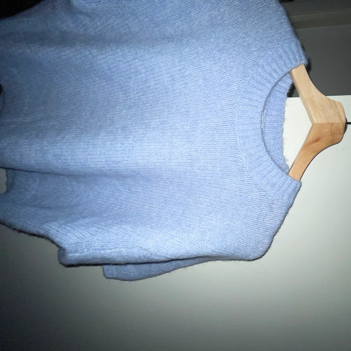 Ljus blå stickad tröja från zara - 91