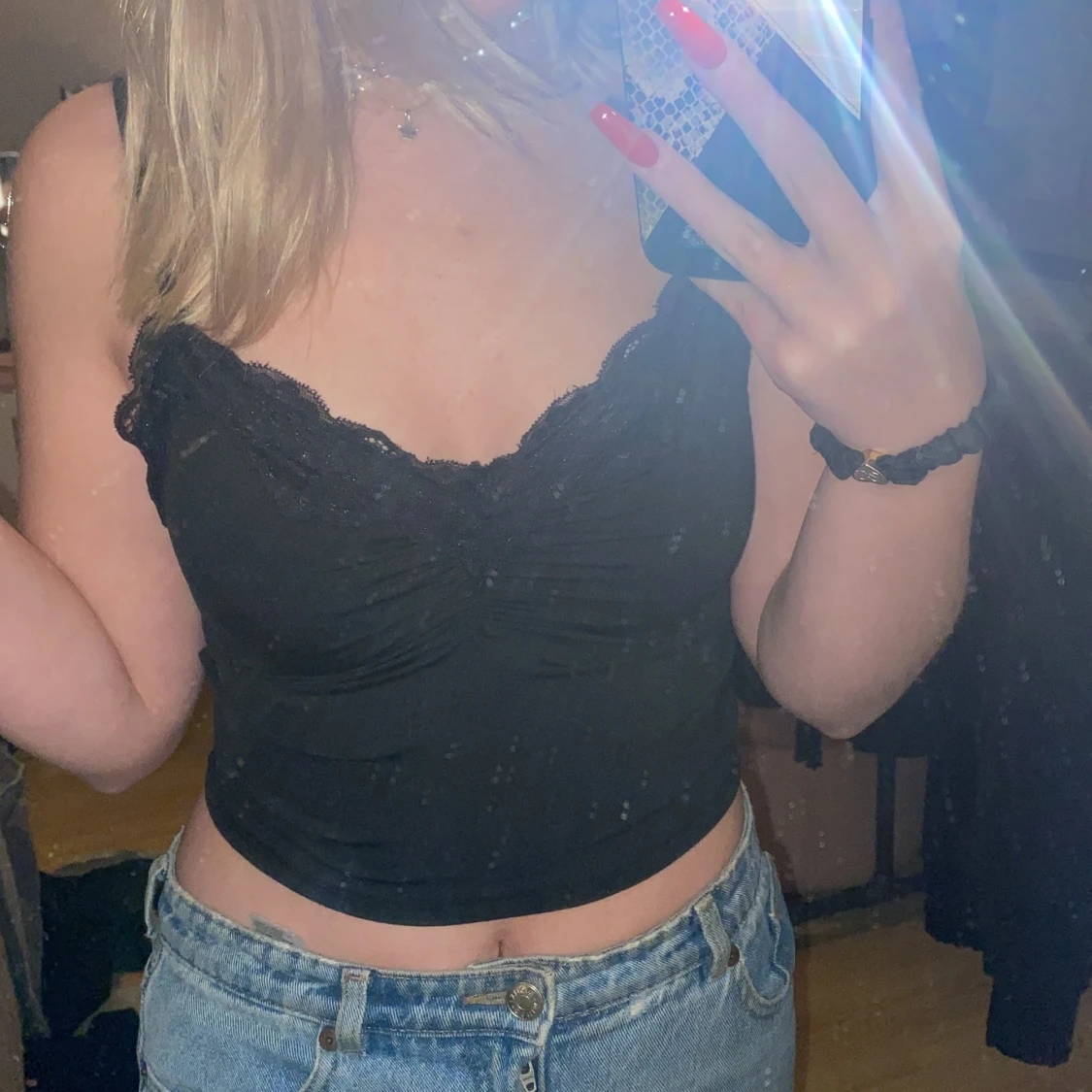 SPETS TOP 🖤 40kr, storlek S 