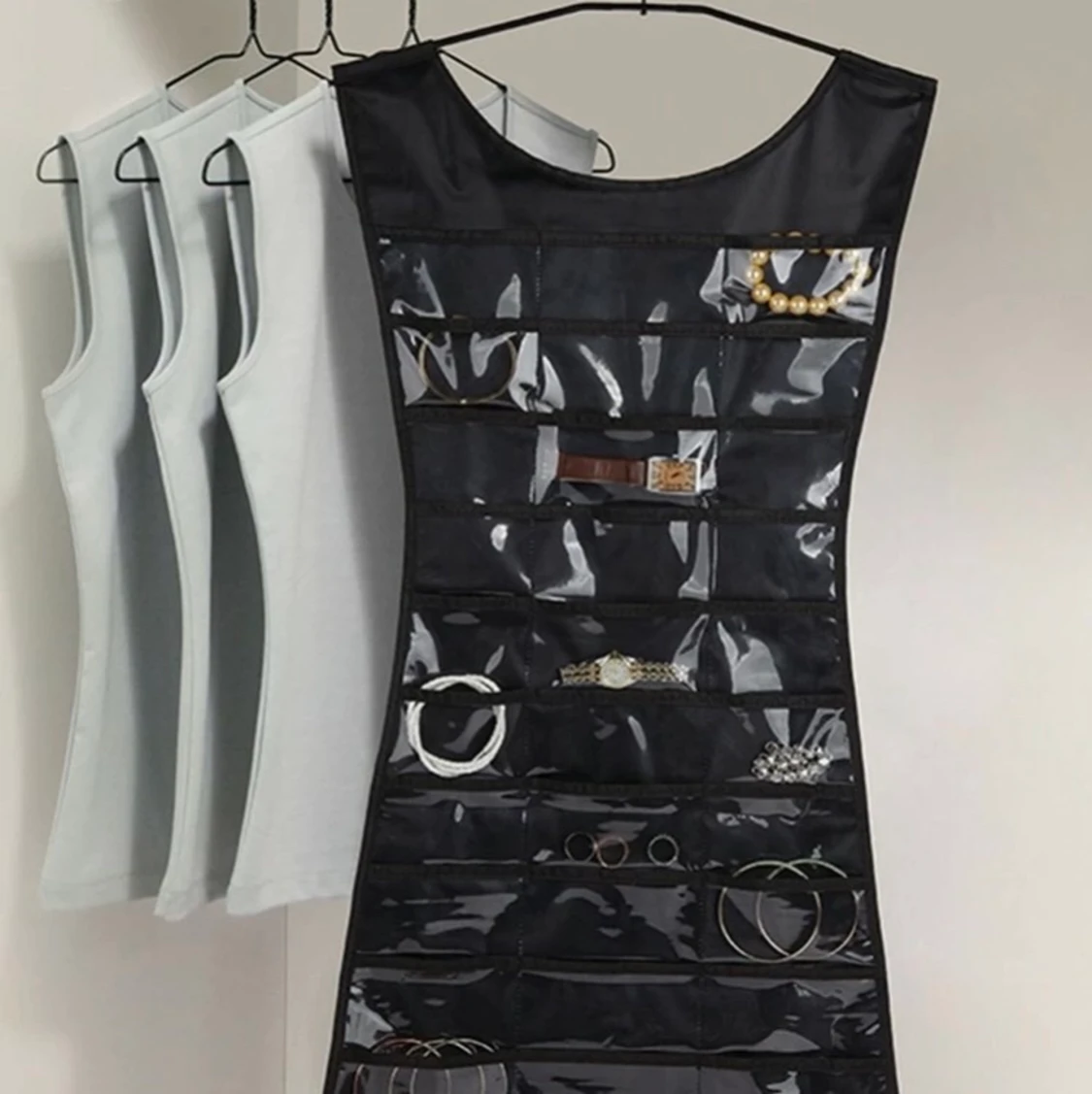 Hängande Smyckes förvaring dubbelsidig 