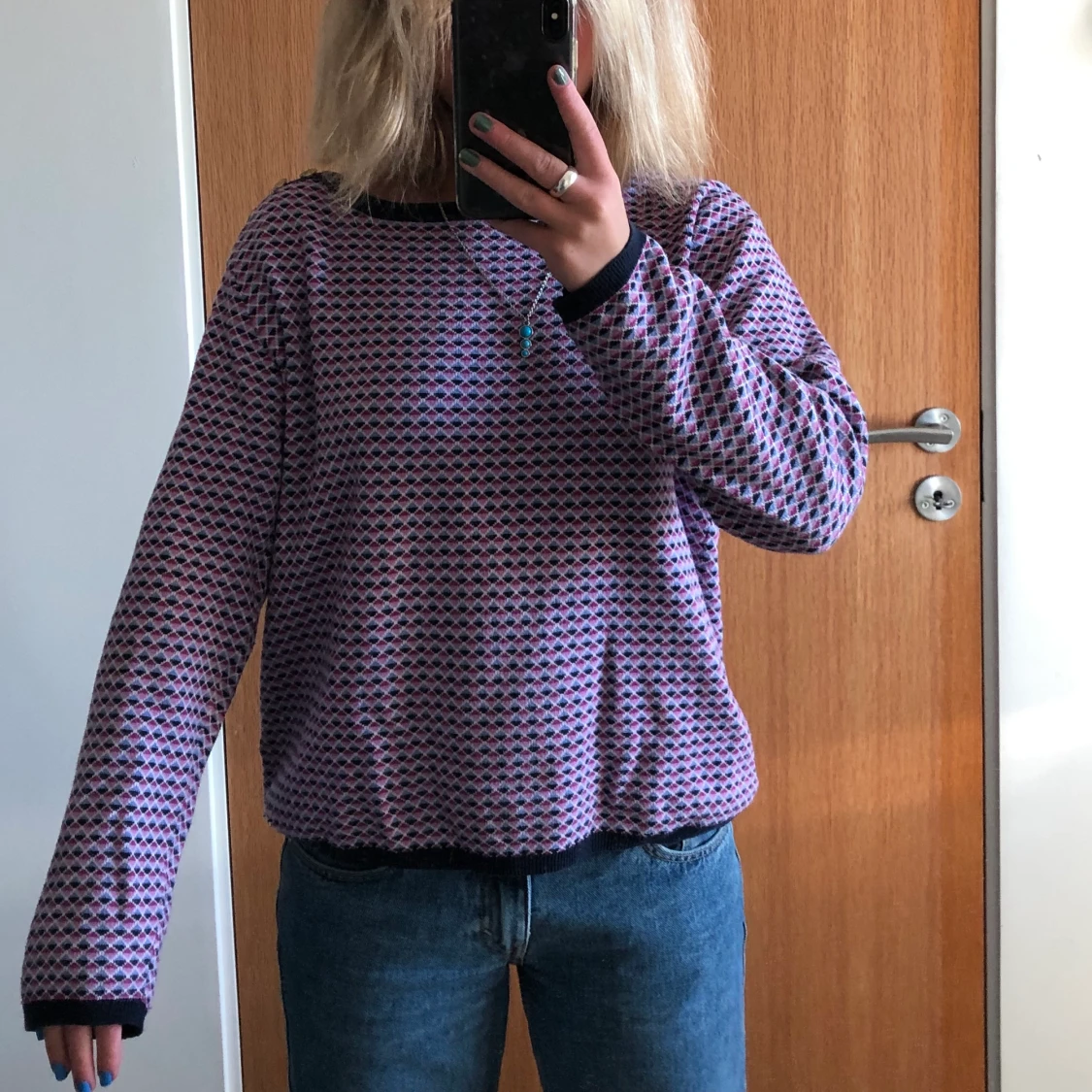 Mönstrad tröja  - 90