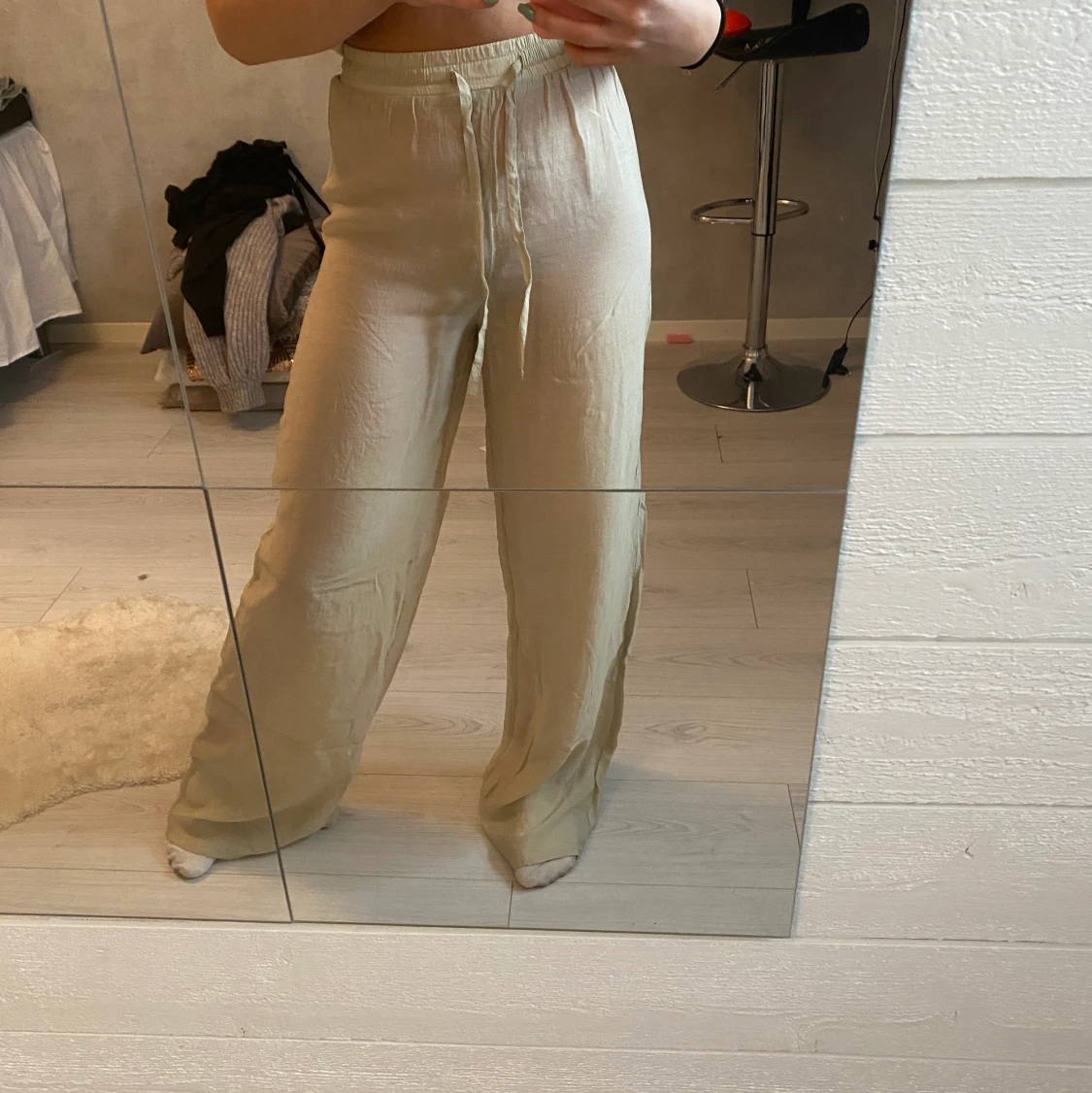 Linnebyxor oanvända  - 91