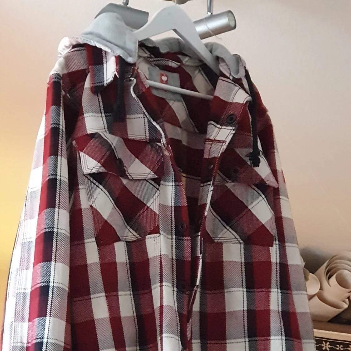 Vintage Unisex foradrat skjorta jacka