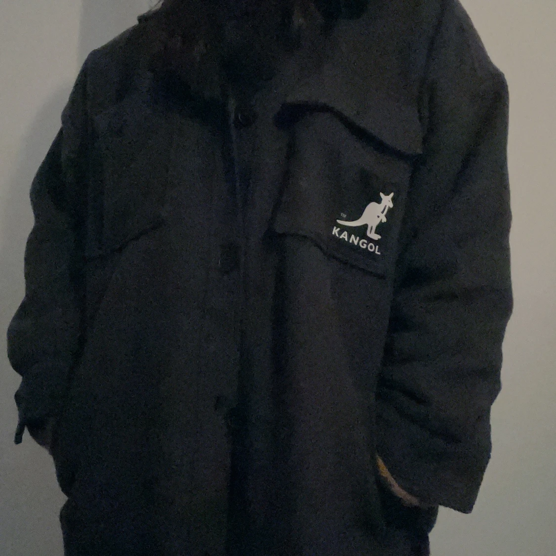 Mörkgrå skjortjacka från Kangol x H&M - 90
