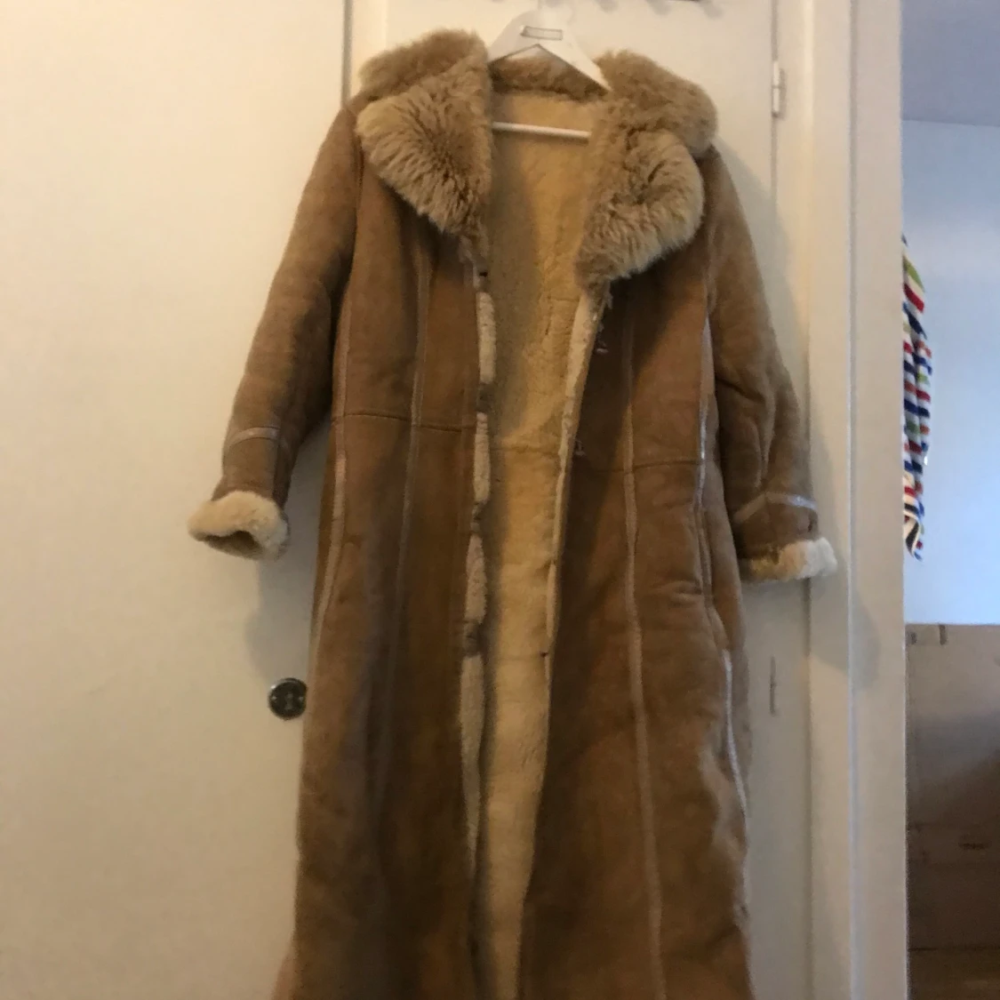 Kappa med päls strl 38