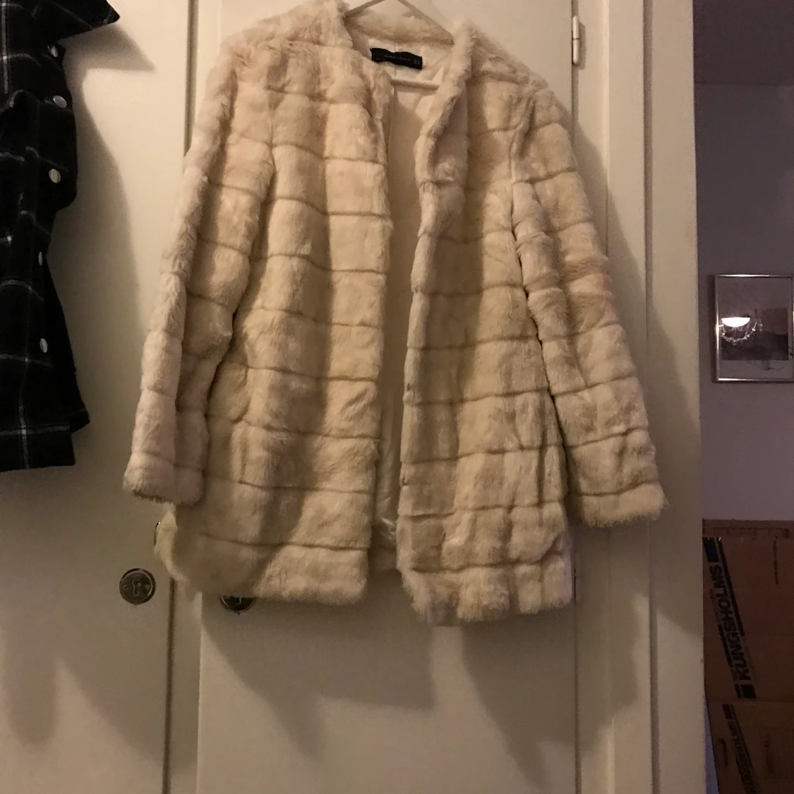 Vit päls från zara