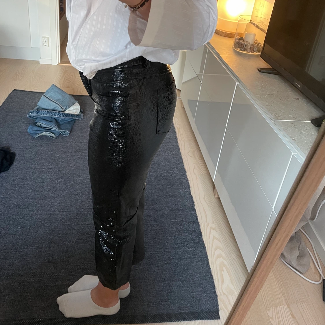 Patentläder bralla - 90