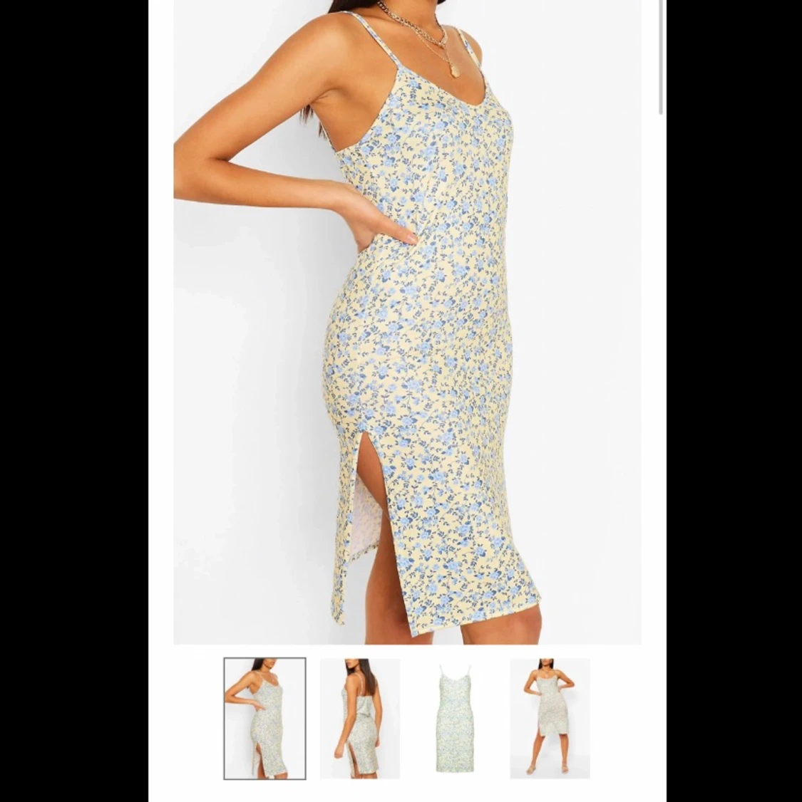 sommarklänning med slits 