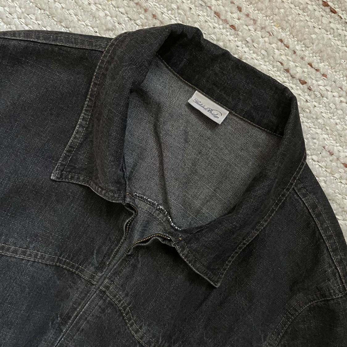 Jeansjacka med dragkedja  - 90