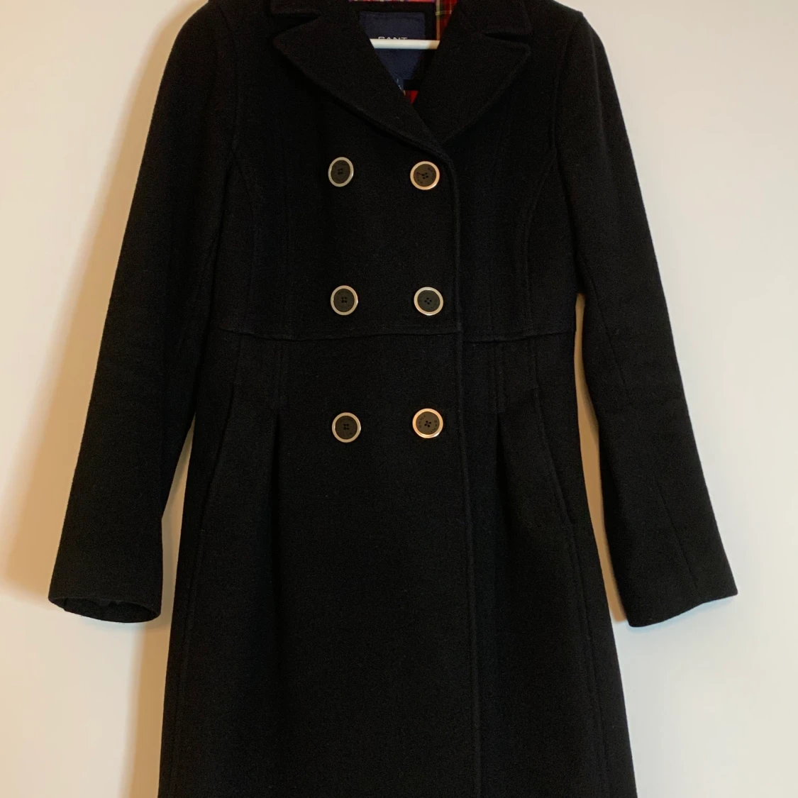 Svart GANT Ullkappa i storlek S